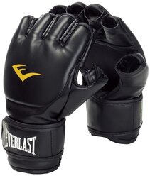 Тренировочные перчатки Everlast Martial Arts Grappling PU для MMA черный S/M