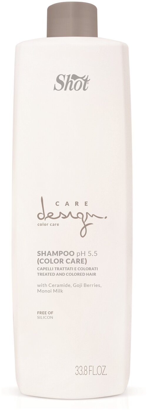 Shot шампунь Care Design Color для окрашенных волос, 1000 мл