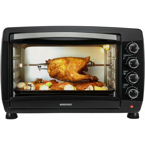 Мини-печь NORDFROST RC 450 B электрическая настольная духовка 2 000 Вт 45л конвекция гриль таймер до 120 минут 3 режима нагрева черный 11990₽
