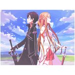 Картина по номерам на холсте Sword art online - 2 (аниме, персонаж, мастера меча онлайн, постер, картина) 40 х 30 - изображение