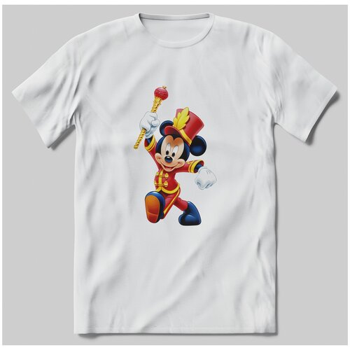 фото Футболка с принтом мультфильм микки маус 48 brut-shop