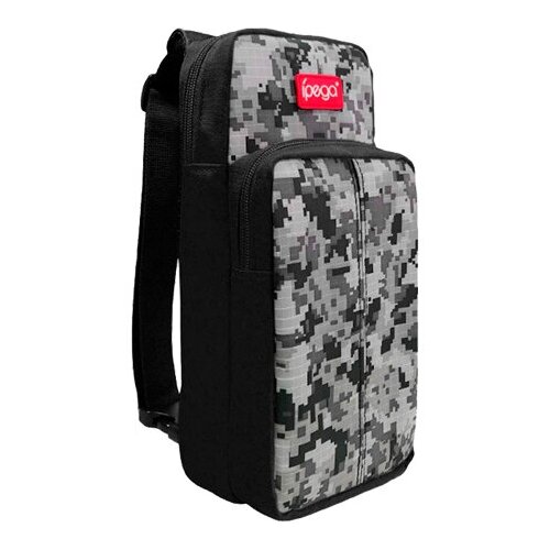 фото Ipega сумка sling bag для консоли nintendo switch lite (pg-sl011) черный/городской камуфляж