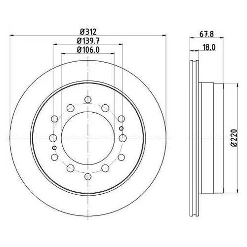 фото Тормозной диск nisshinbo nd1043k