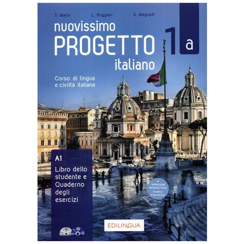 Telis M., Ruggieri L., Magnelli S. "Nuovissimo. Progetto italiano 1A: Libro (+ Quaderno + Audio CD + DVD)" мелованная