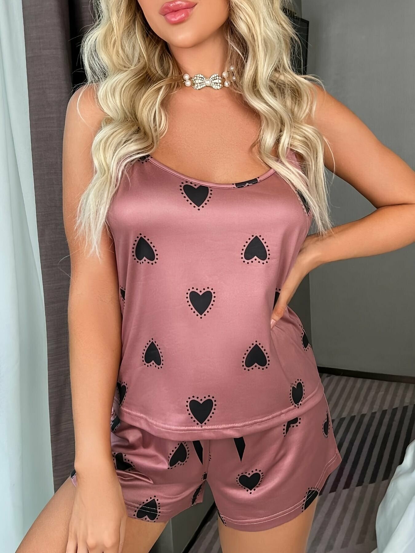 Пижама VitoRicci, размер 50, темно-розовый - фотография № 3