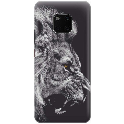 фото Gosso ультратонкий силиконовый чехол-накладка для huawei mate 20 pro с принтом "морда льва"