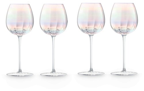 Набор бокалов LSA Pearl White Wine Glass PE02, 325 мл, 4 шт., бесцветный