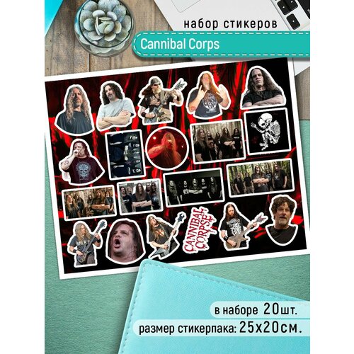 Наклейки Cannibal Corpse Стикеры Каннибал Корпс музыка