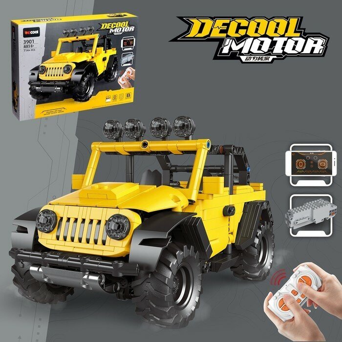 DECOOL Конструктор внедорожник DECOOL Decool Motor, на радиоуправлении, 714 деталей, 6+