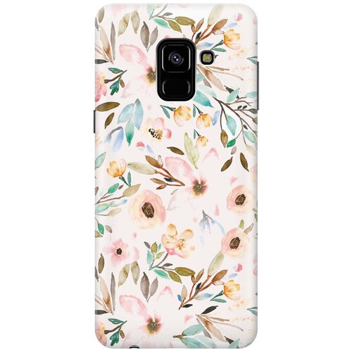 фото Re:pa накладка transparent для samsung galaxy a8 (2018) с принтом "розовая нежность"