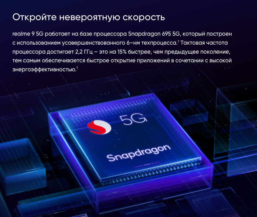 Смартфон Realme 9 5G 64ГБ, белый (6046591) - фото №7