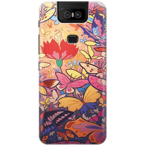 фото Re:pa накладка transparent для asus zenfone 6 zs630kl с принтом "красочный мир"