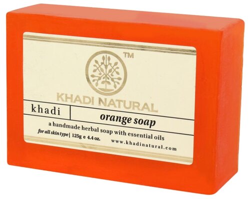 Khadi Natural Мыло кусковое Orange soap, 125 г