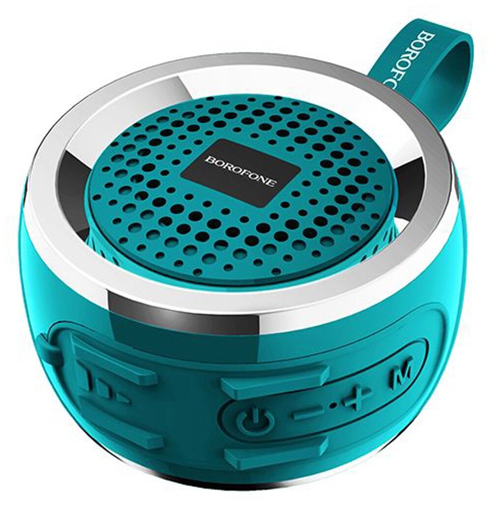 Bluetooth колонка BOROFONE BR2 Aurora Sports BT 5.0, 3W, microSD/USB/FM (зеленая)