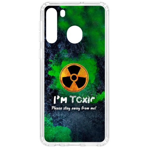фото Чехол на samsung galaxy a21 kruche print toxic кruче