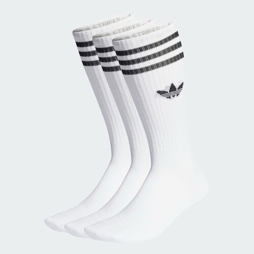 Носки adidas Originals Solid Crew, 3 пары, размер XL, белый