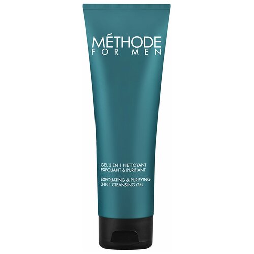 Methode For Men Гель для лица очищающий и отшелушивающий 3 в 1, 125 мл