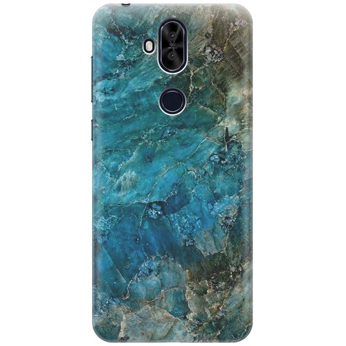 фото Re:pa накладка transparent для asus zenfone 5q / 5 lite zc600kl с принтом "темно-синий мрамор"