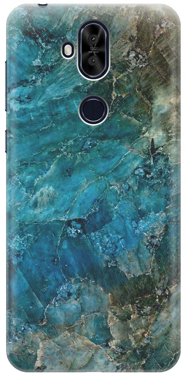 RE: PA Накладка Transparent для Asus Zenfone 5Q / 5 Lite ZC600KL с принтом "Темно-синий мрамор"