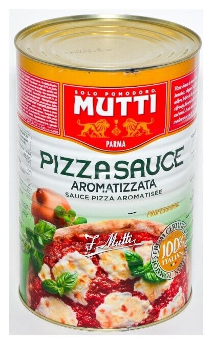 Пюре томатное Mutti Pizza sauce Aromatizzata 400г - фото №2