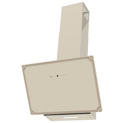 Вытяжки Korting Дизайн Ретро Ширина 60 см электронное сенсорное управление Touch 5 режимов 950 м3ч функция Clean Air таймер алюминиевые жировые фильтры индикация загрязнения фильтров LED лампа освещения пульт ДУ пневматический амортизатор уршума 56 дб бежевое стекло 2298900₽