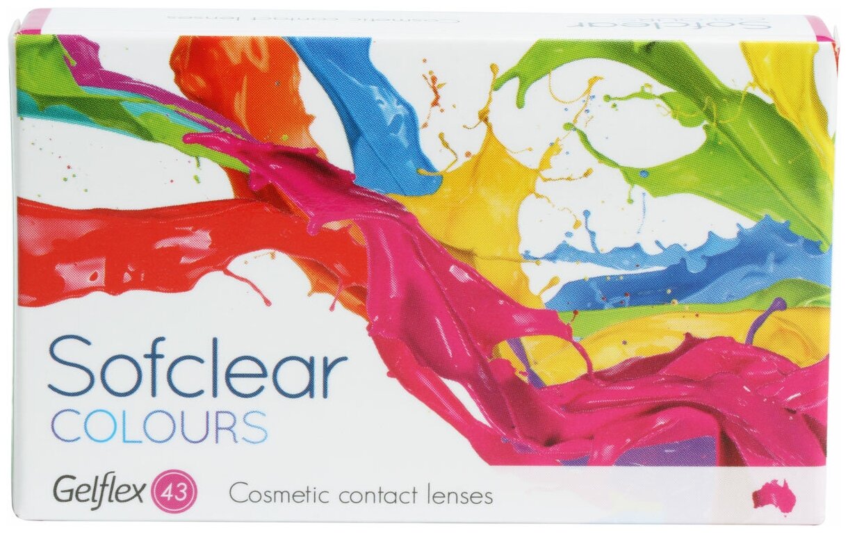 цветные линзы Sofclear COLOURS (2 шт.) -6.5, 8,6 brown