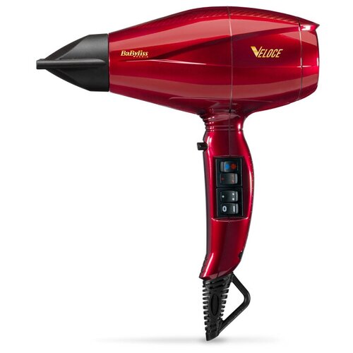 Фен BaByliss 6750DE, красный/черный фен first fa 5666 pi мощность 1200 вт 2 скорости 2 температурных режима