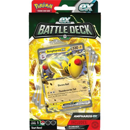 Колода карточек Pokemon Ampharos Ex Battle Deck (Scarlet & Violet)