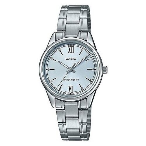 Наручные часы CASIO Collection LTP-V005D-2B3, серебряный, голубой