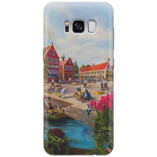 фото Re:paчехол - накладка artcolor для samsung galaxy s8 с принтом "старинный амстердам"