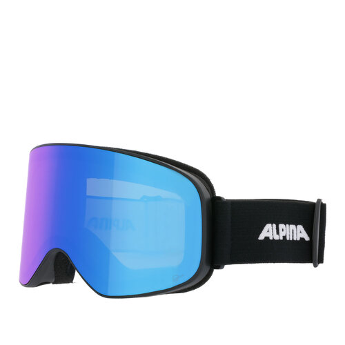 Лыжная маска ALPINA Slope Q-Lite, M, Black Matt/Q-Lite Blue маска alpina big horn q lite 2021 2022 для взрослых унисекс [a72078 36]