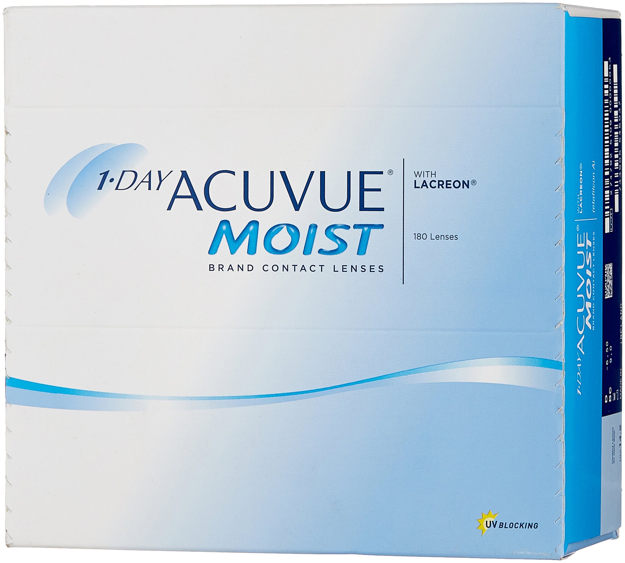 1 DAY ACUVUE MOIST 180 шт -06.50 R 9.0 прозр.