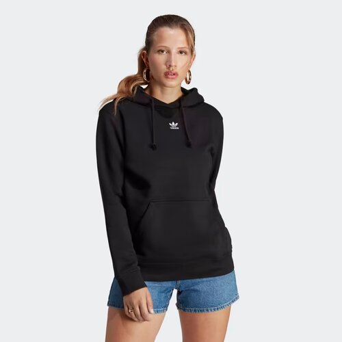 Худи adidas Originals Adicolor Essentials Fleece, размер XXS INT, черный худи adidas силуэт свободный размер xxs int черный