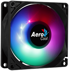 Вентилятор для корпуса AeroCool Frost 8 черный/прозрачный/RGB подсветка 1 шт.