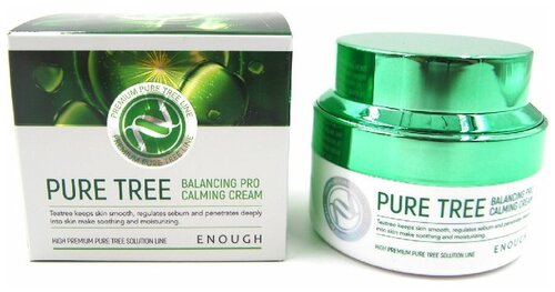 ENOUGH/Pure Tree Balancing Pro Calming Cream/ Крем для лица увлажняющий омолаживающий с экстрактом чайного дерева