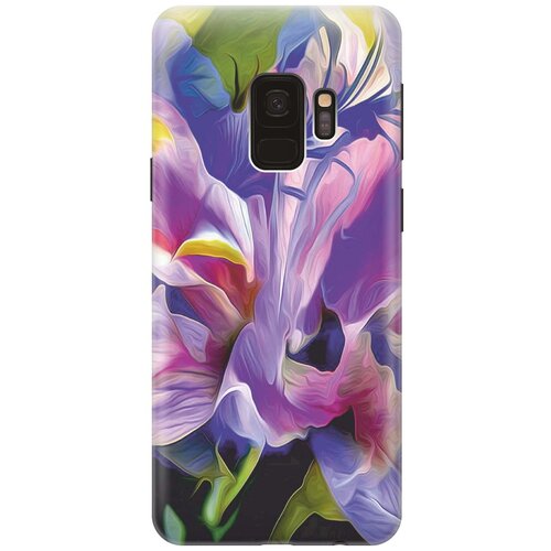 фото Gosso ультратонкий силиконовый чехол-накладка для samsung galaxy s9 с принтом "цветочная абстракция"
