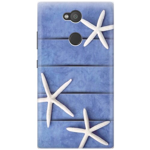 фото Re:pa накладка transparent для sony xperia l2 с принтом "три морские звезды"