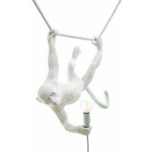 Подвесной светильник Seletti The Monkey Lamp Swing, белый
