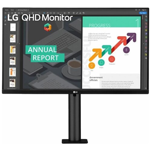 фото 27" монитор lg27qn880-b, 2560x1440, 75 гц, ips, черный