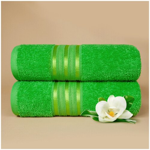 фото Dome набор банных полотенец harmonika цвет: зеленый (70х130 см - 4 шт) br49853