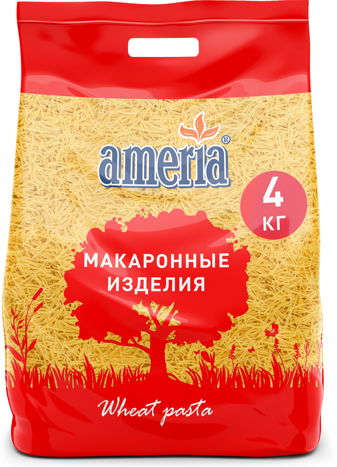 Макаронные изделия Ameria Вермишель № 96, 4кг