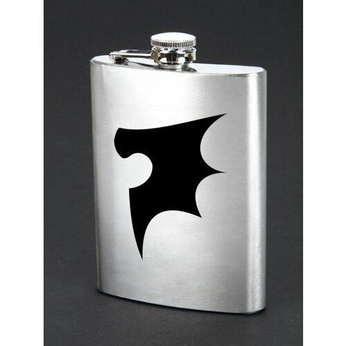 Фляжка для алкоголя с гравировкой 240мл 8oz Warhammer 40000 Чёрные Крылья