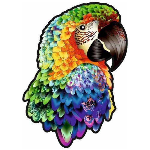 Пазл деревянный/ Попугай Ара