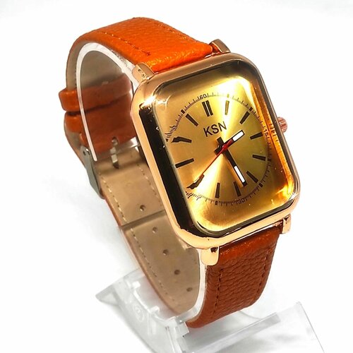 Наручные часы Часы наручные женские кварцевые., оранжевый, коричневый