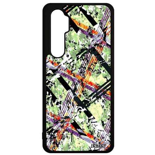 фото Чехол на телефон xiaomi mi note 10 lite, "тартан плитка" рисунок квадрат utaupia