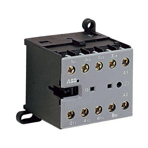 Мини-контактор B7-30-10-01 (12A при AC-3 400В), катушка 24В АС, с винтовыми клеммами, ABB GJL1311001R0101 (1 шт.)