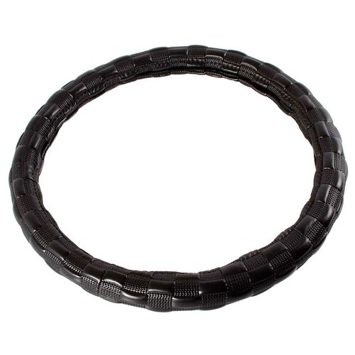 Оплётка на рулевое колесо MYCAR рельеф черный размер M 38 см DA-4-38