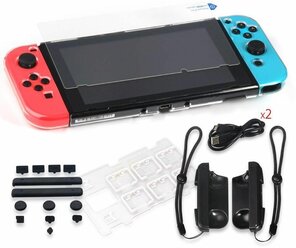 Dobe Комплект аксессуаров 6 in 1 Super Game Kit для консоли Nintendo Switch (TNS-1880) черный