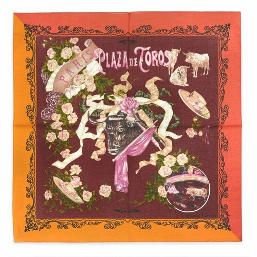 фото Платок christian lacroix, хлопок, 53х53 см, бордовый