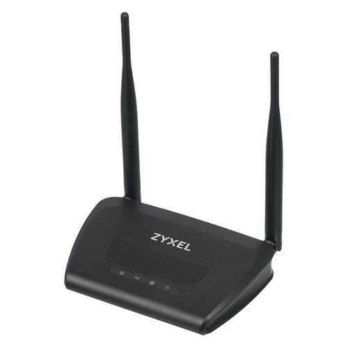 Wi-Fi роутер ZYXEL NBG-418NV2-EU0101F, N300, черный